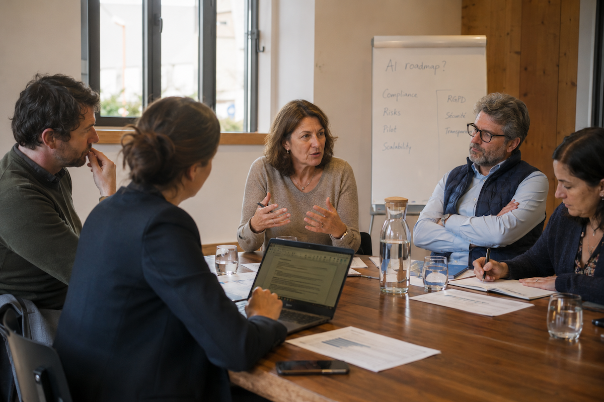 Réunion CODIR autour d’une table