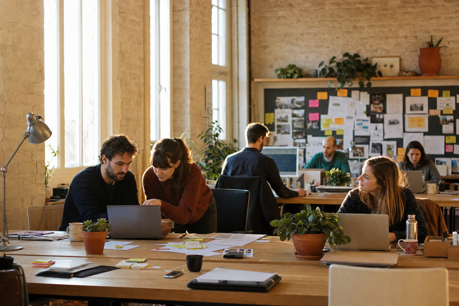 Open space d’une PME française